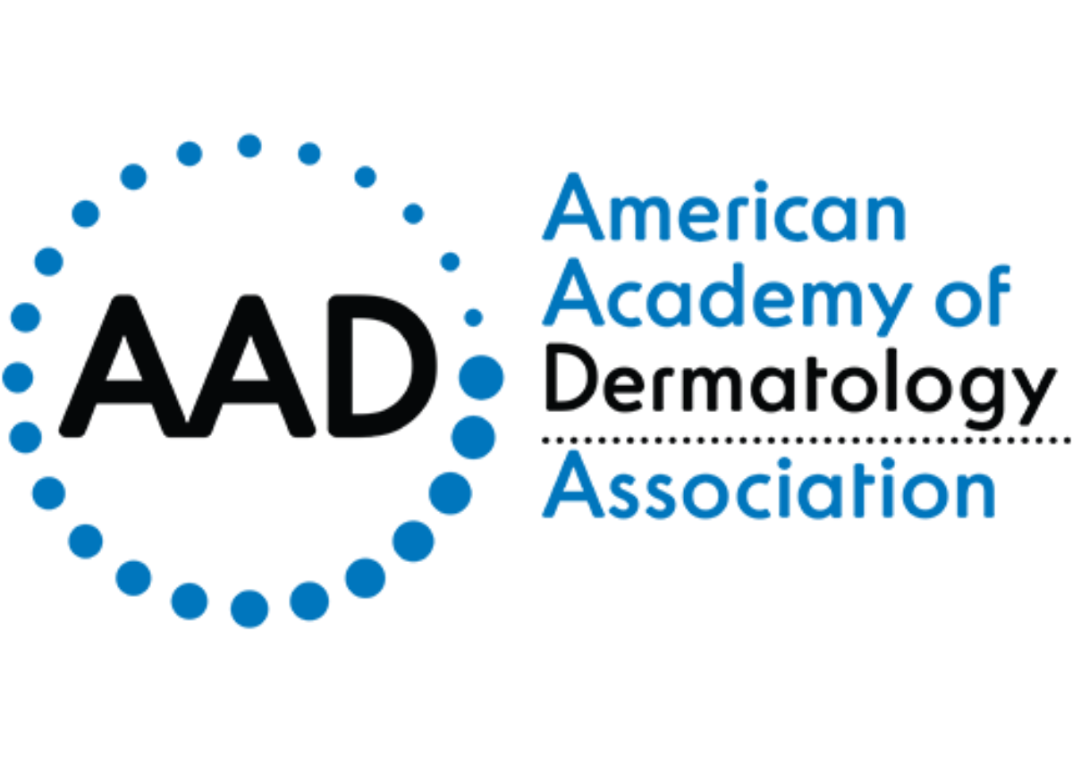 The American Academy of Dermatology logo.