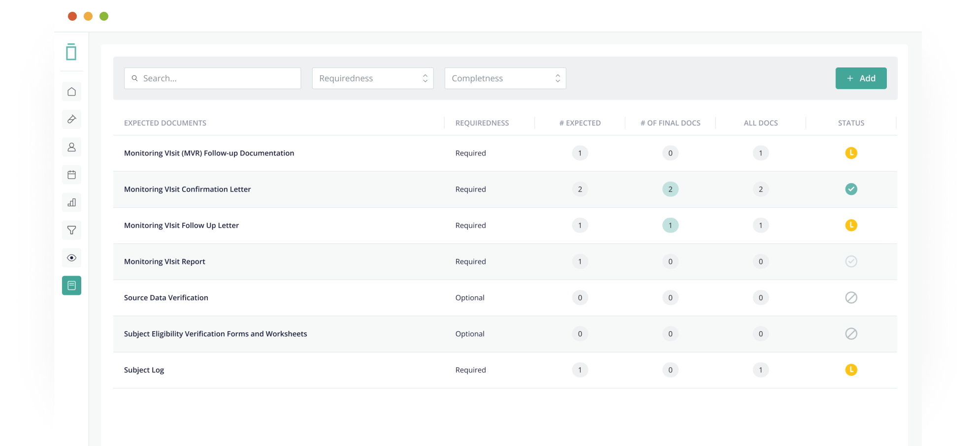 Electronic Trial Master File (eTMF) Vial eTMF