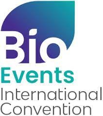 Vial-shaped logo for the BIO International Convention.