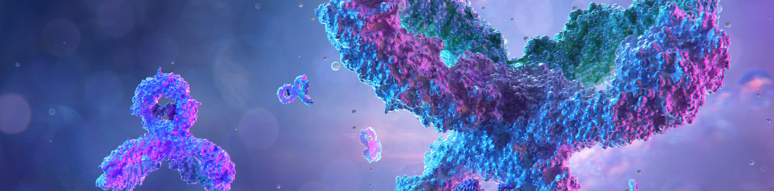 An image of a blue and purple cell in the Drugs Directory.