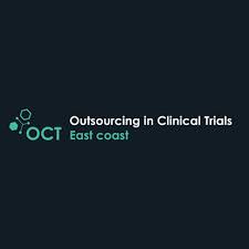 Oct logo showcasing the title "Outsourcing in Clinical Trials East Coast